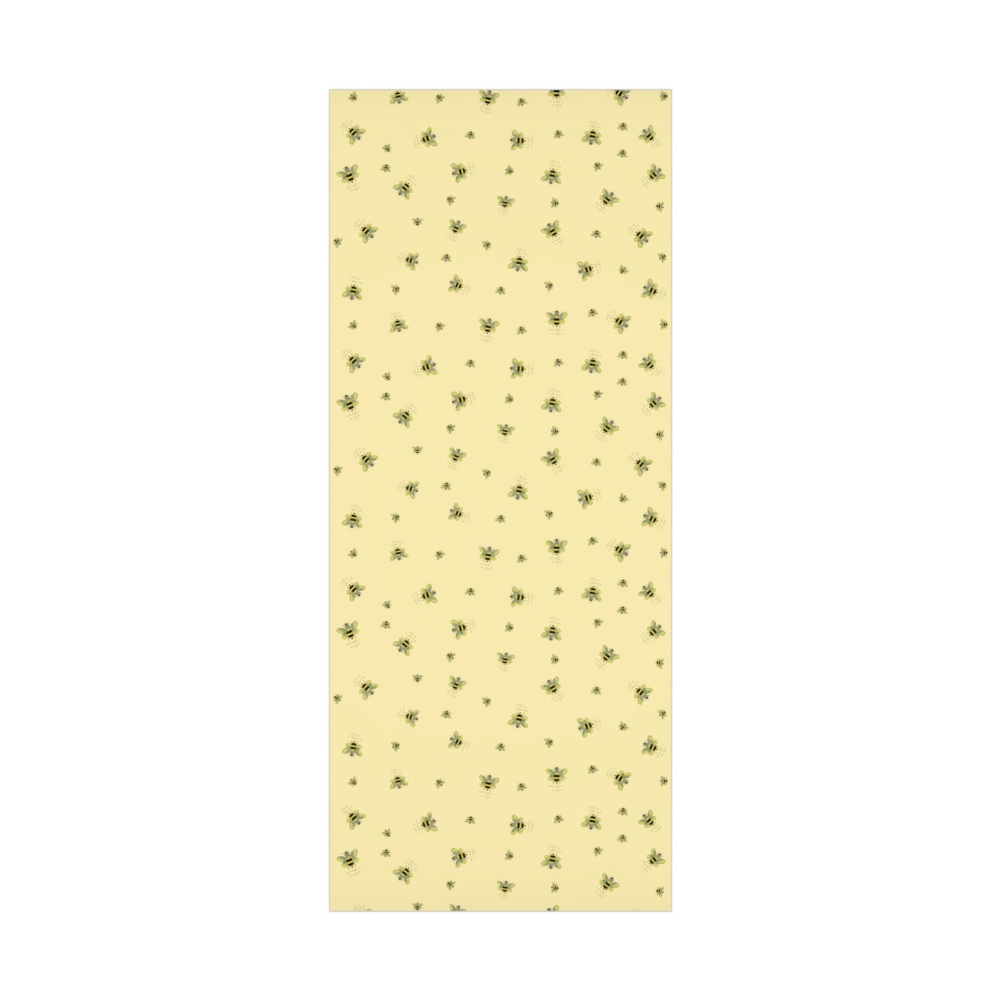 Bee Flower Gift Wrapping Paper - Blue Cava