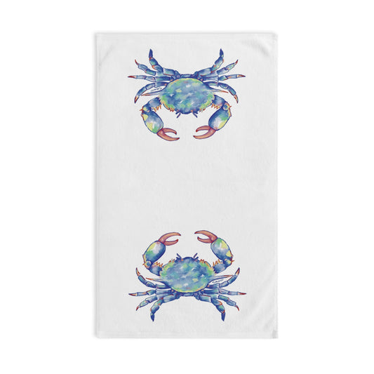 Blue Crab Hand Towel (Poly/Cotton) - Blue Cava