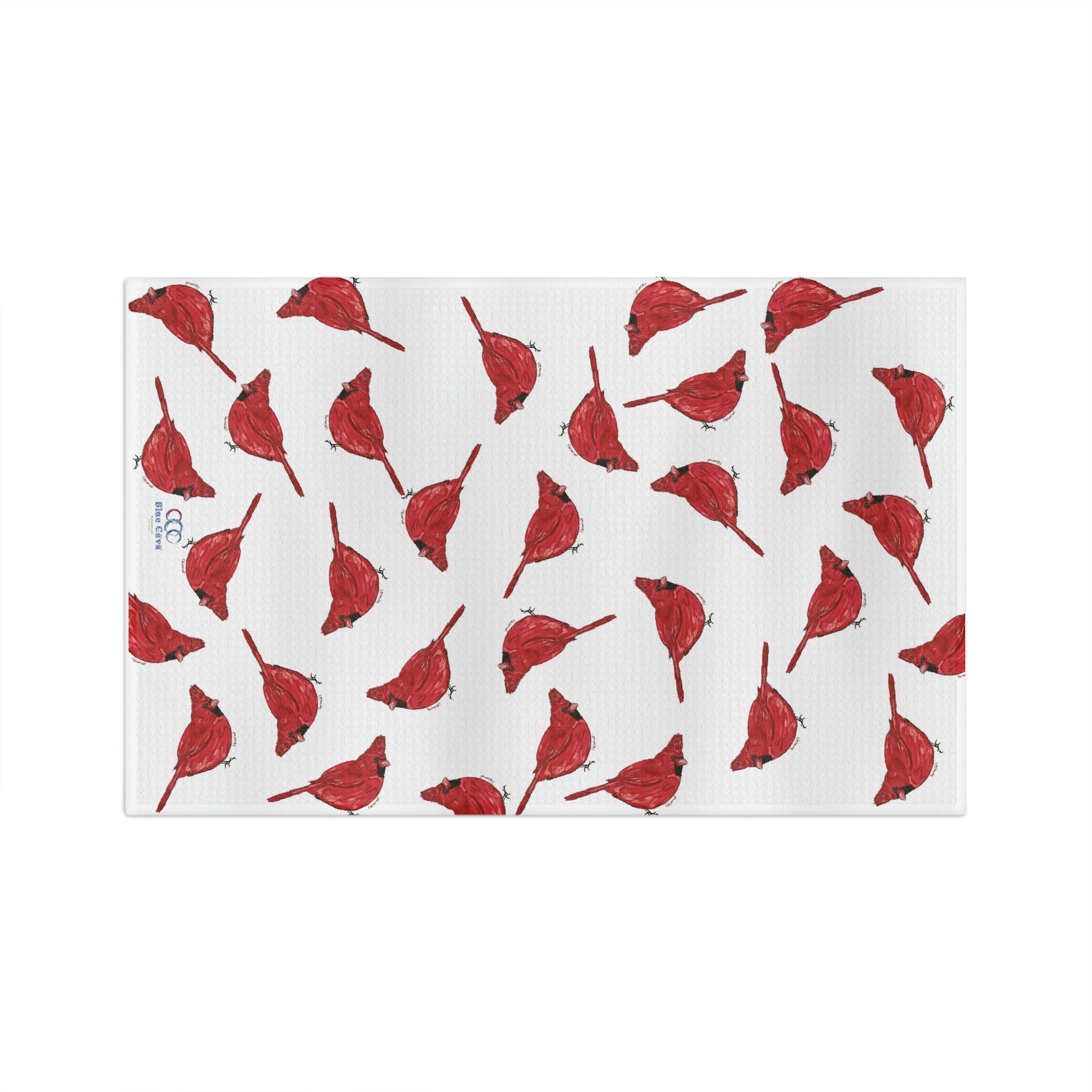 Cardinals Microfiber Waffle Towel - Blue Cava