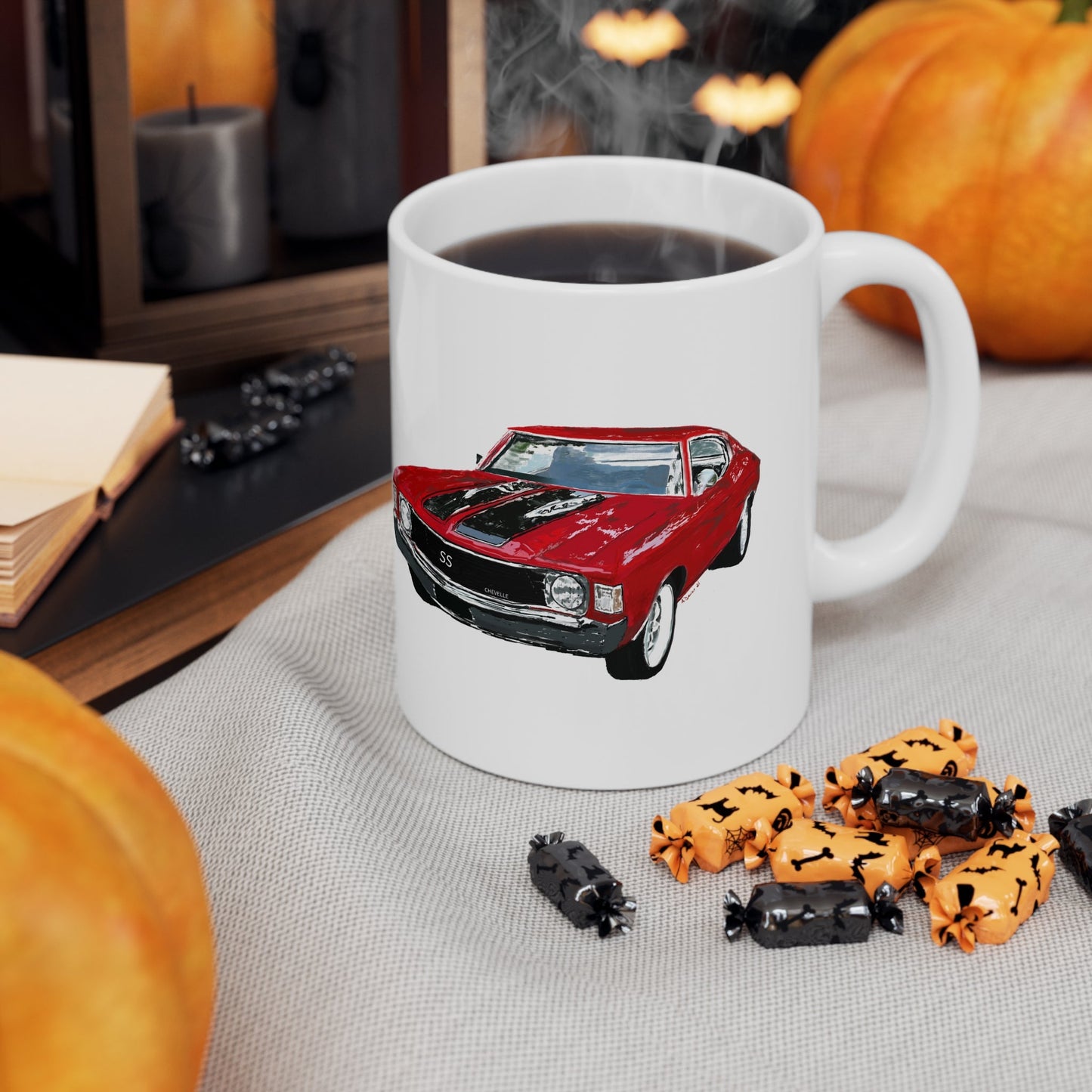 Chevy Chevelle Ceramic Mug 11oz - Blue Cava