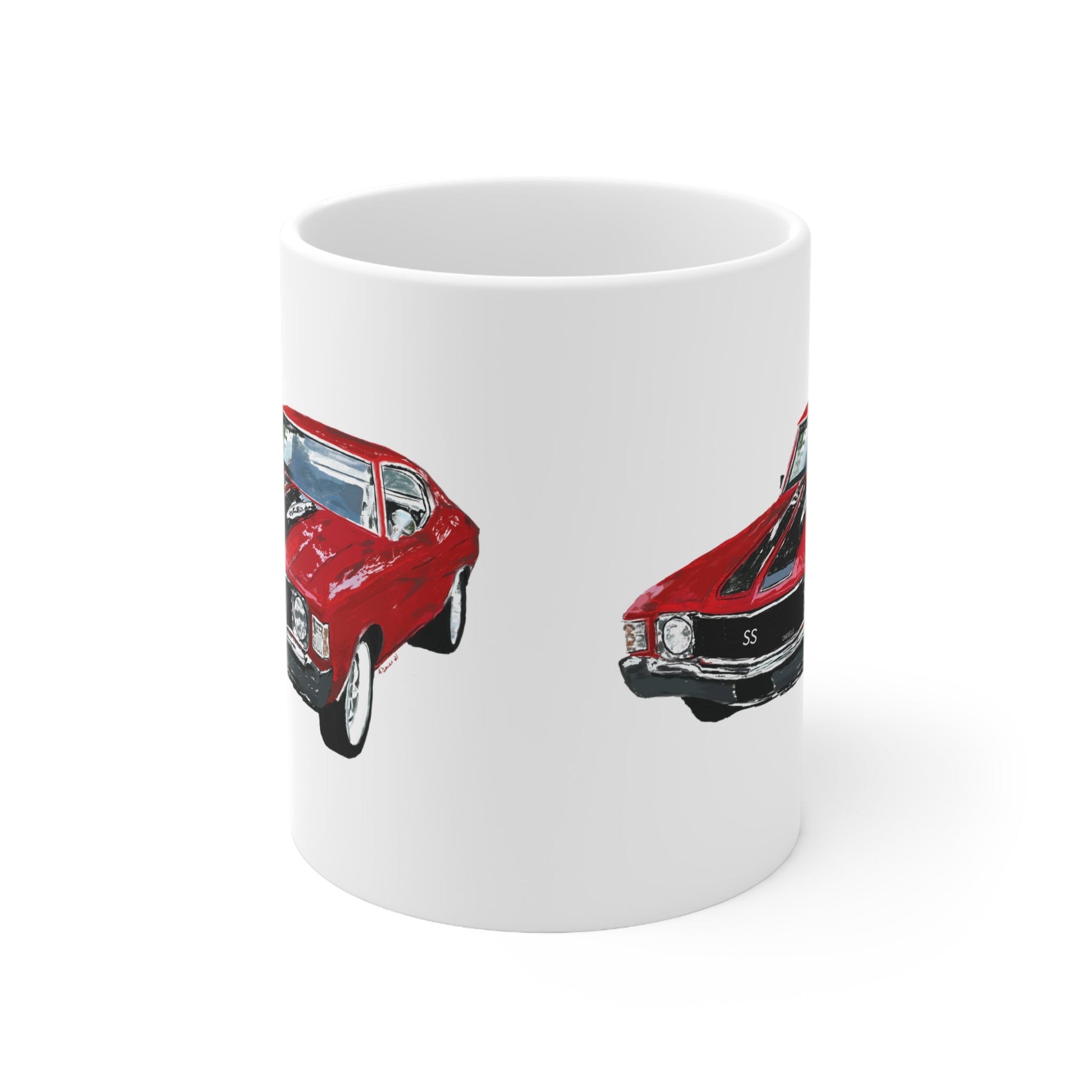 Chevy Chevelle Ceramic Mug 11oz - Blue Cava