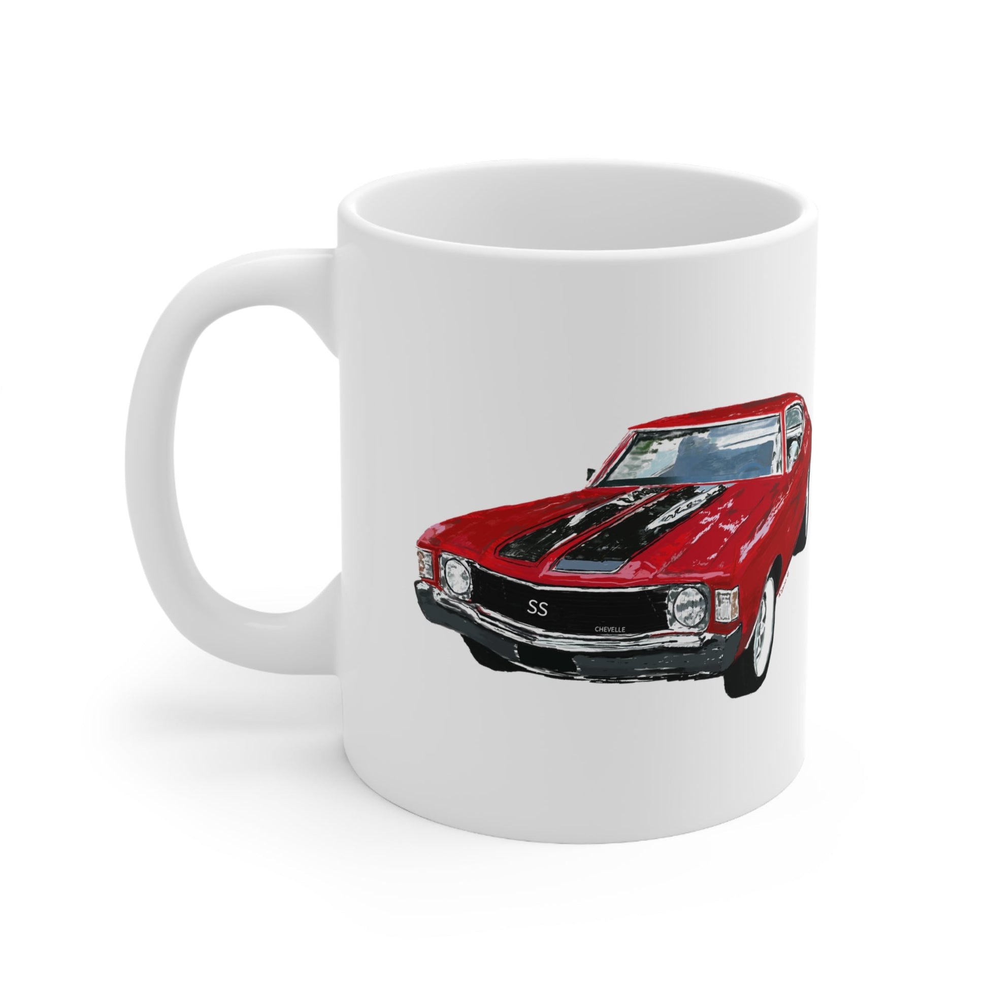 Chevy Chevelle Ceramic Mug 11oz - Blue Cava