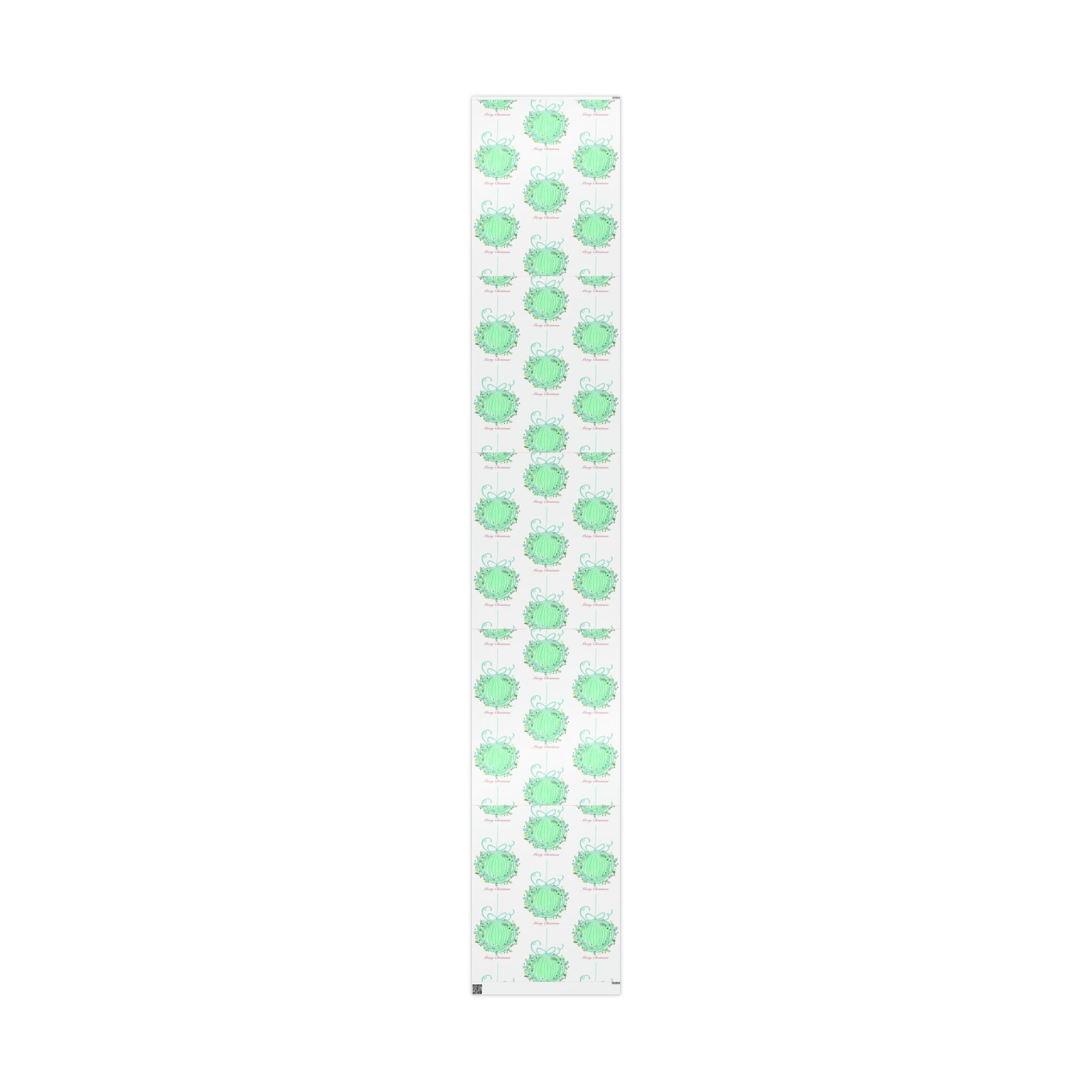 Christmas ball Wrapping Papers - Blue Cava