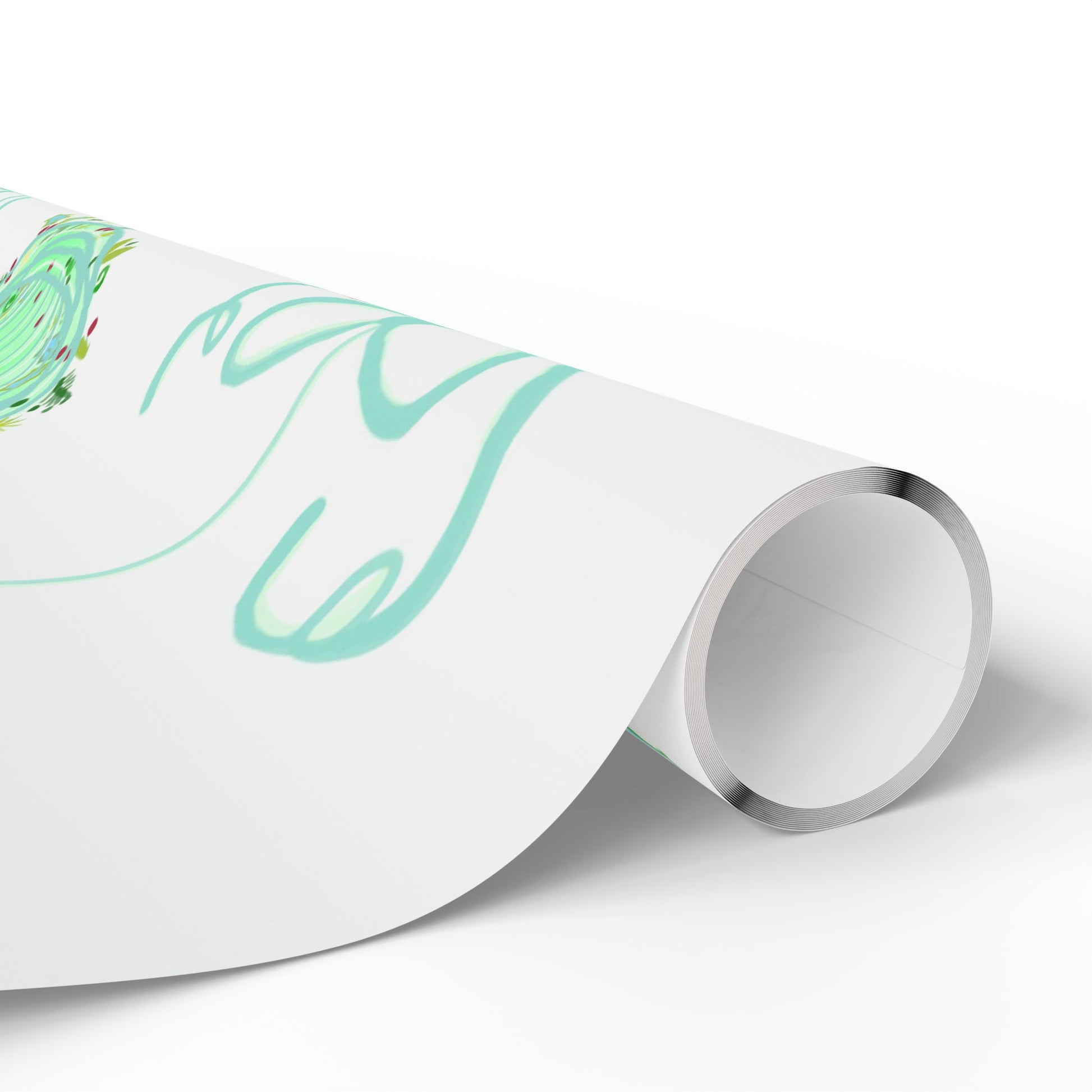 Christmas ball Wrapping Papers - Blue Cava