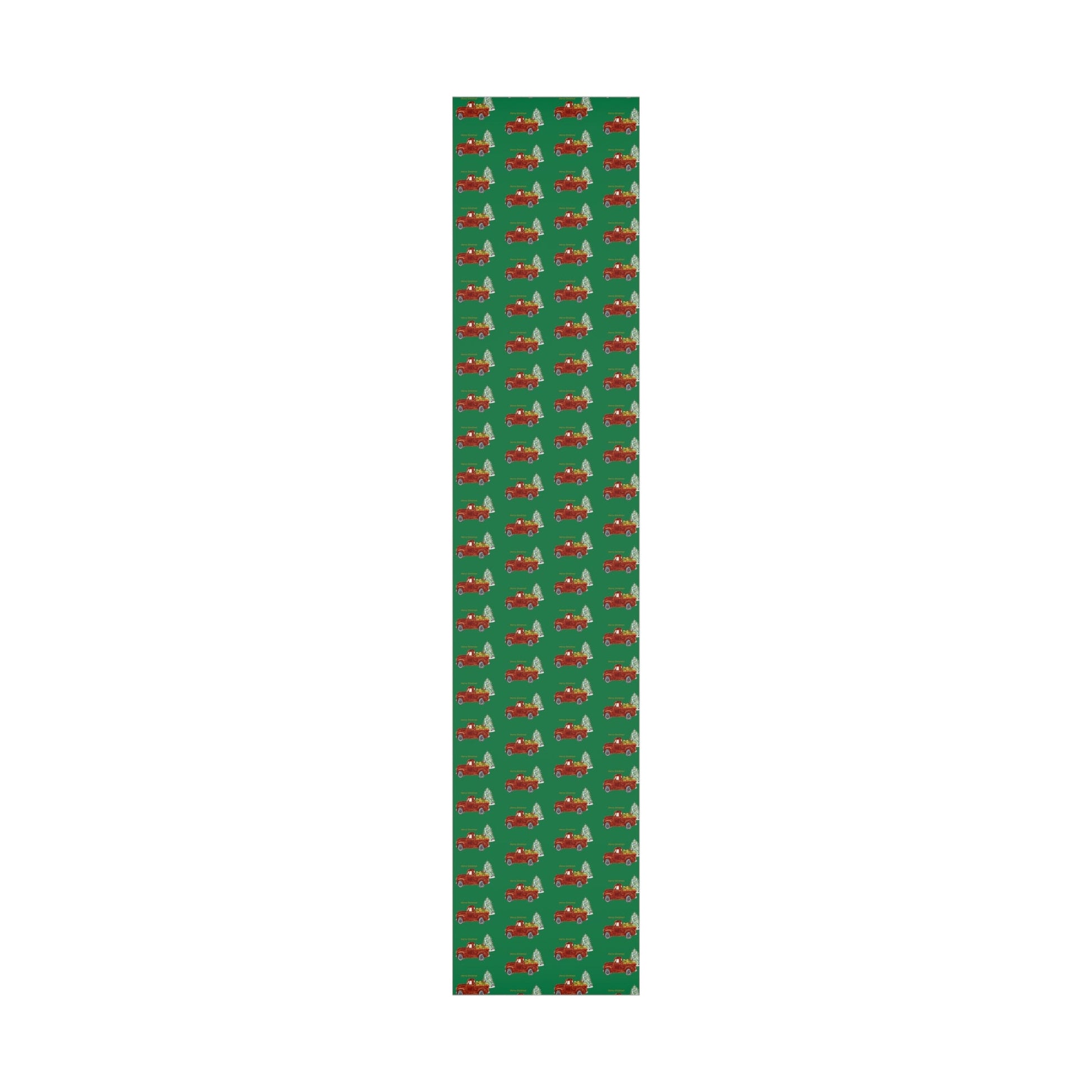 Christmas Truck Gift Wrapping Paper - Blue Cava