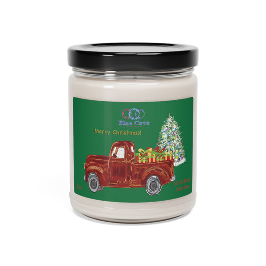 Christmas Truck Scented Soy Candle, 9oz - Blue Cava