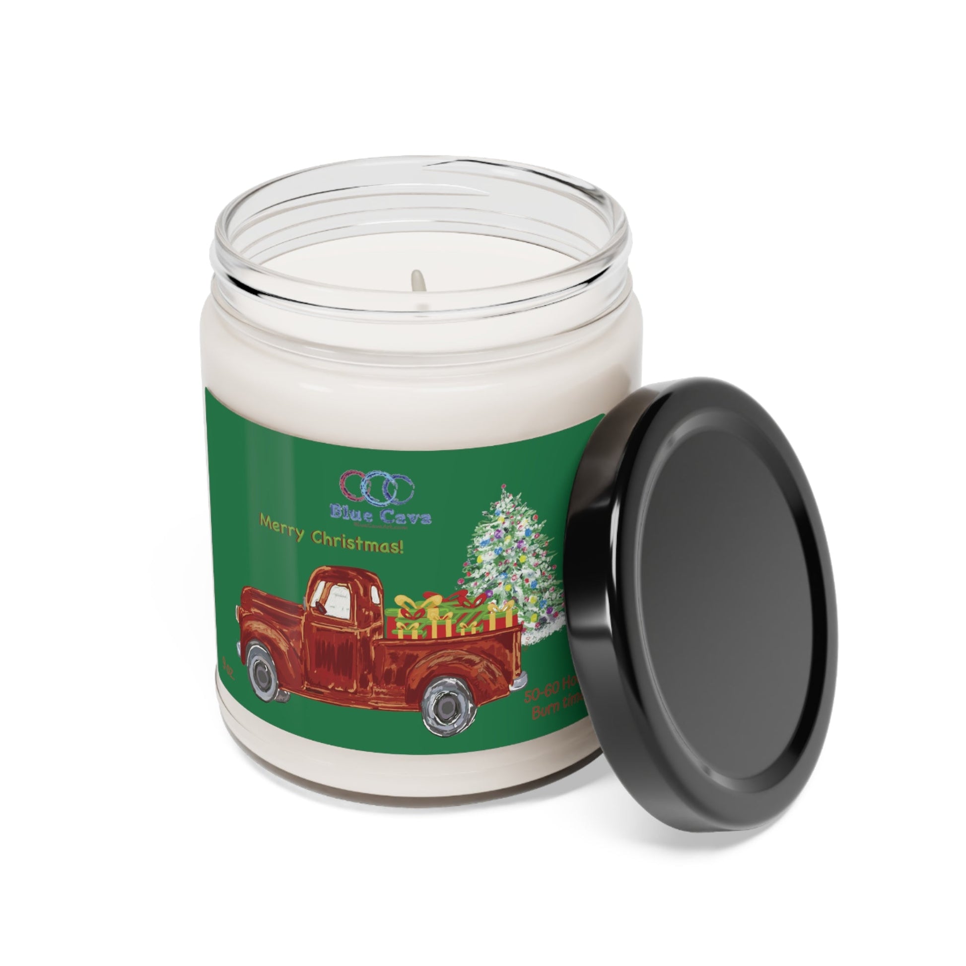 Christmas Truck Scented Soy Candle, 9oz - Blue Cava