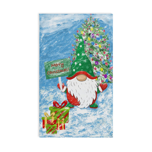 Cringle Christmas Towel (Poly/Cotton) - Blue Cava