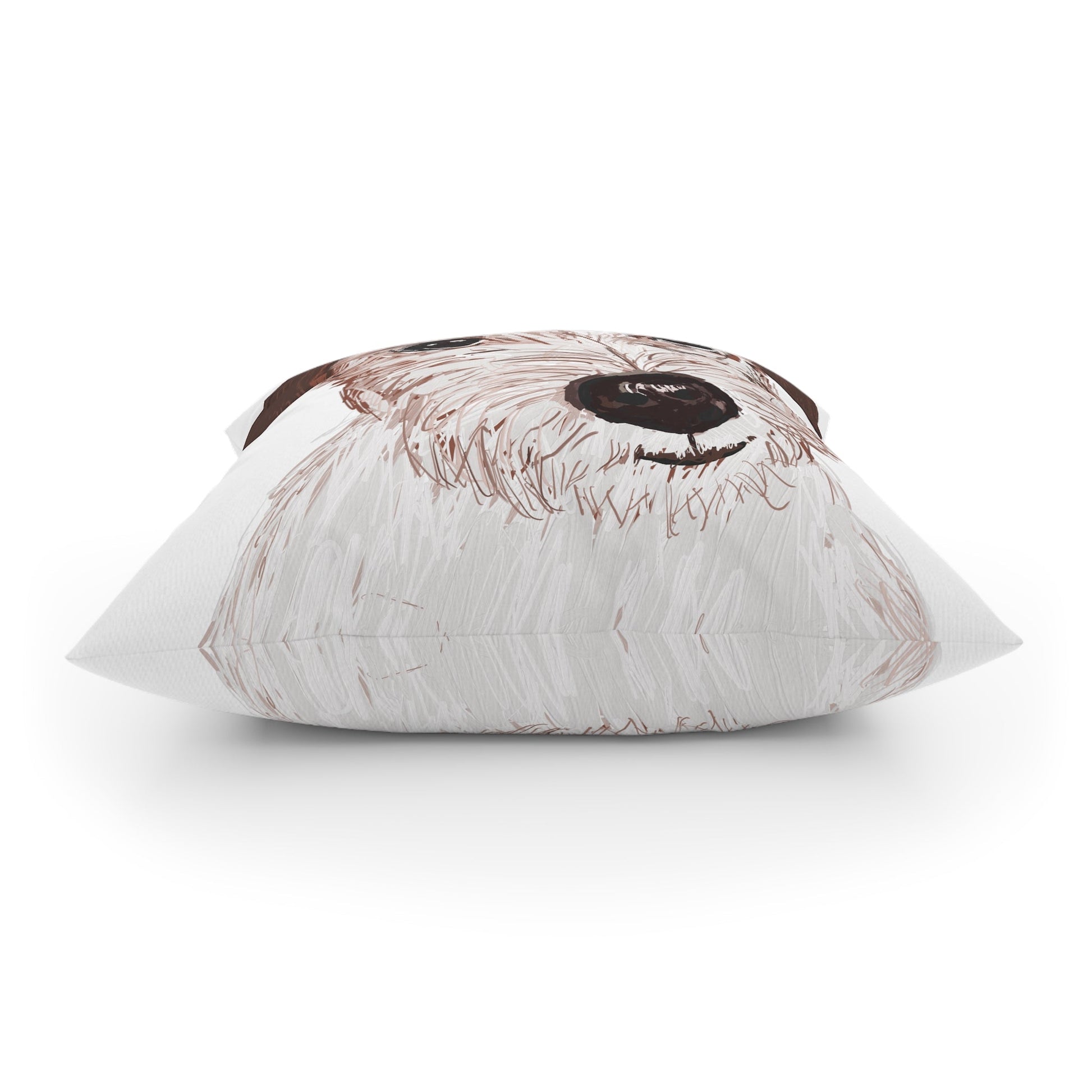 Jack Russell Broadcloth Pillow - Blue Cava