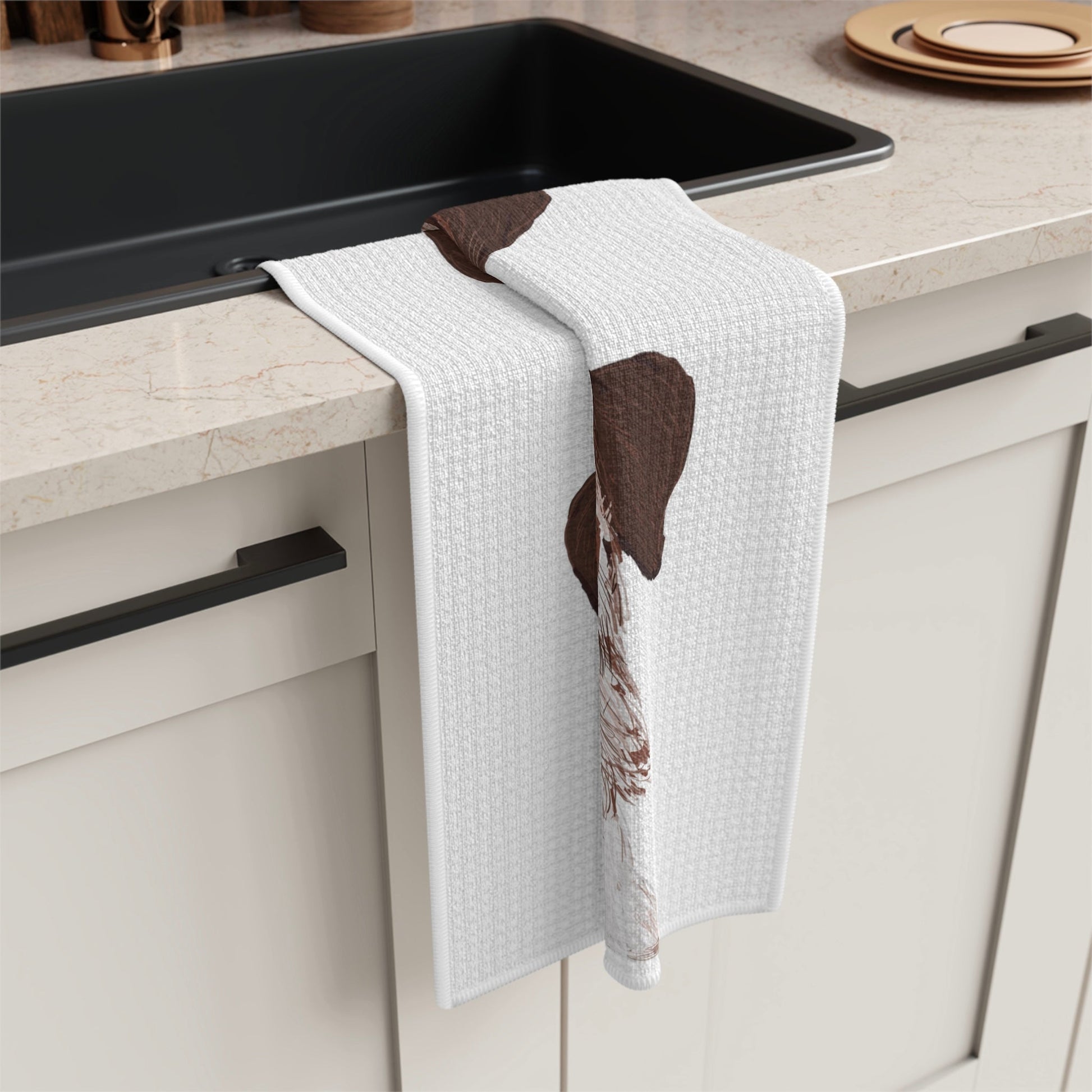 Jack Russell Microfiber Waffle Towel - Blue Cava