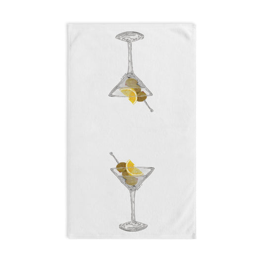 Martini Hand Towel (Poly Cotton) - Blue Cava