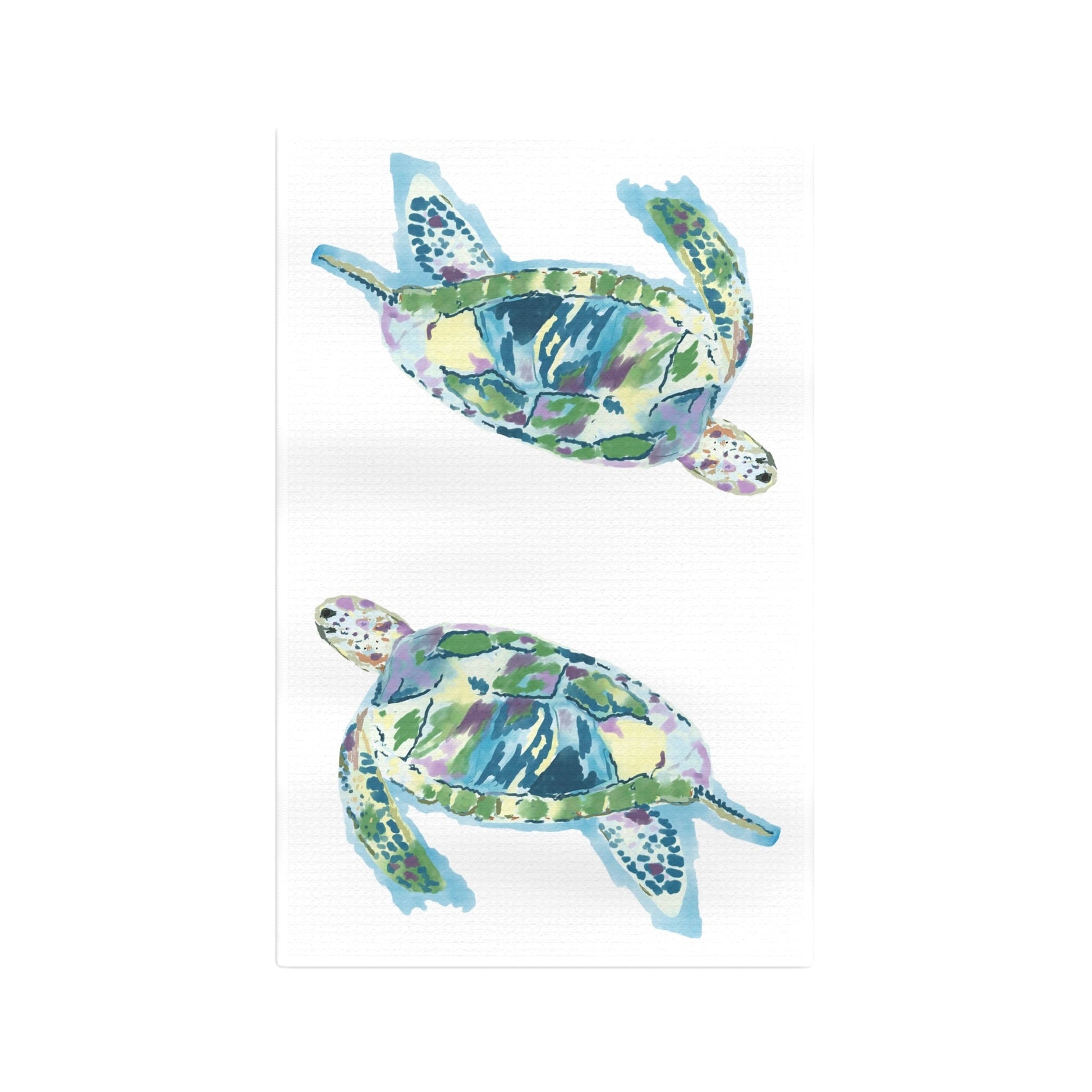 “Ranger” Sea Turtle Microfiber Tea Towel - Blue Cava