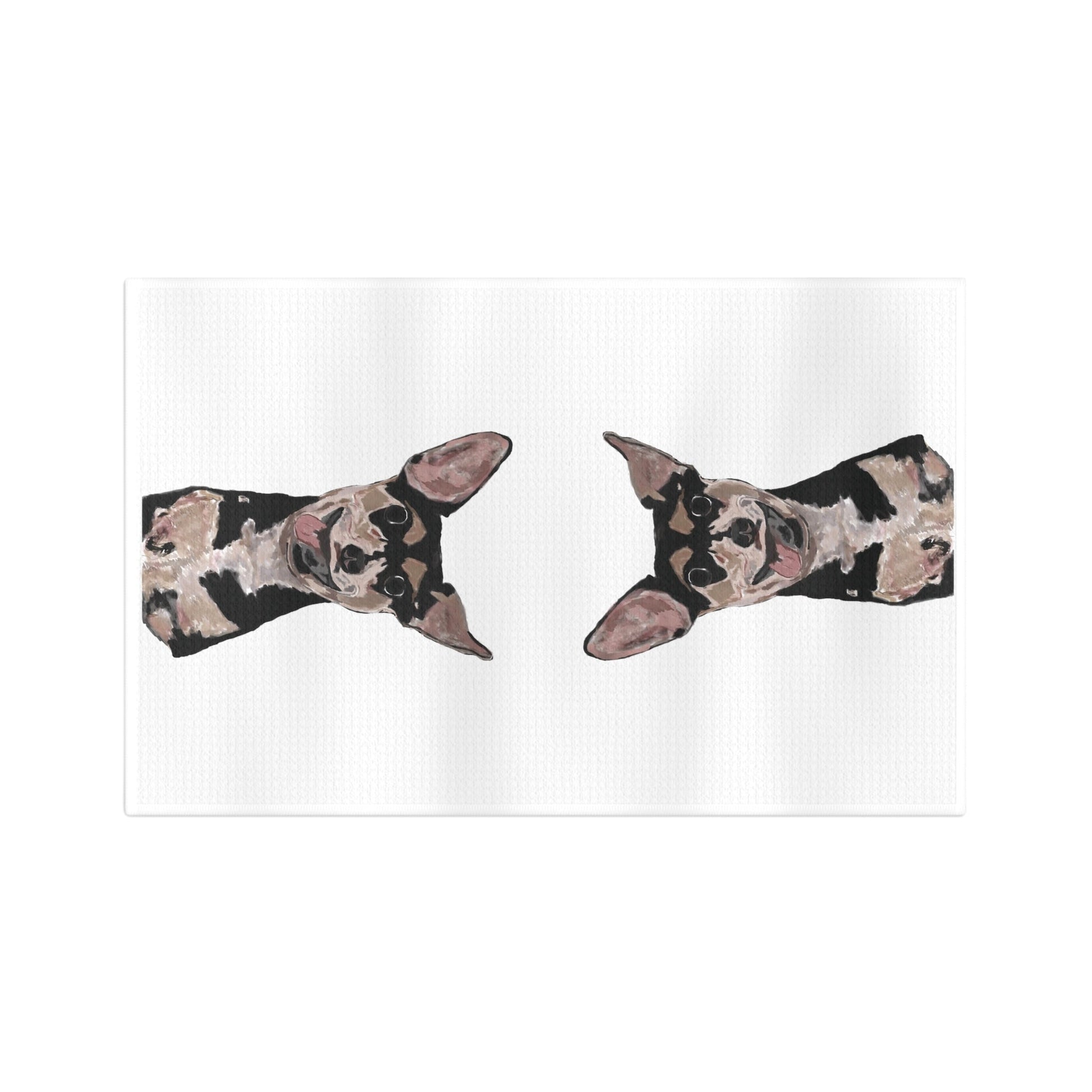 Rascal Chihuahua Microfiber Waffle Towel - Blue Cava