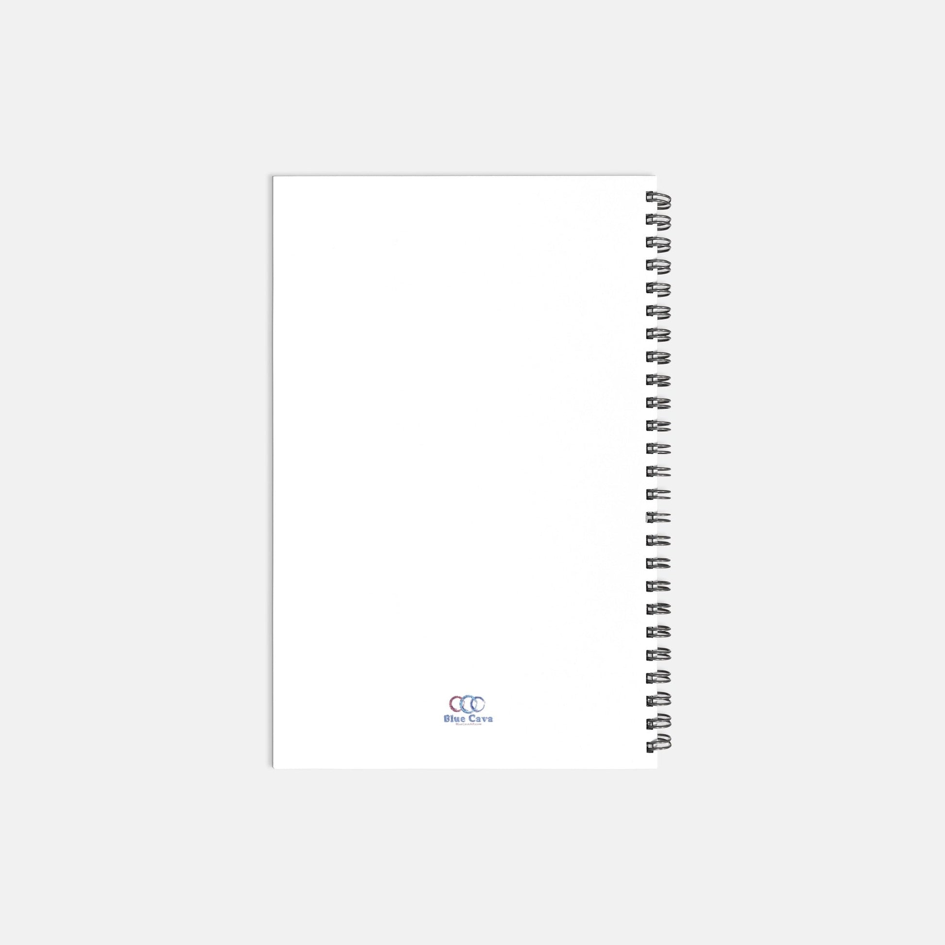 Recipe Hardcover Notebook Spiral Book 5.5 x 8.5 - Blue Cava