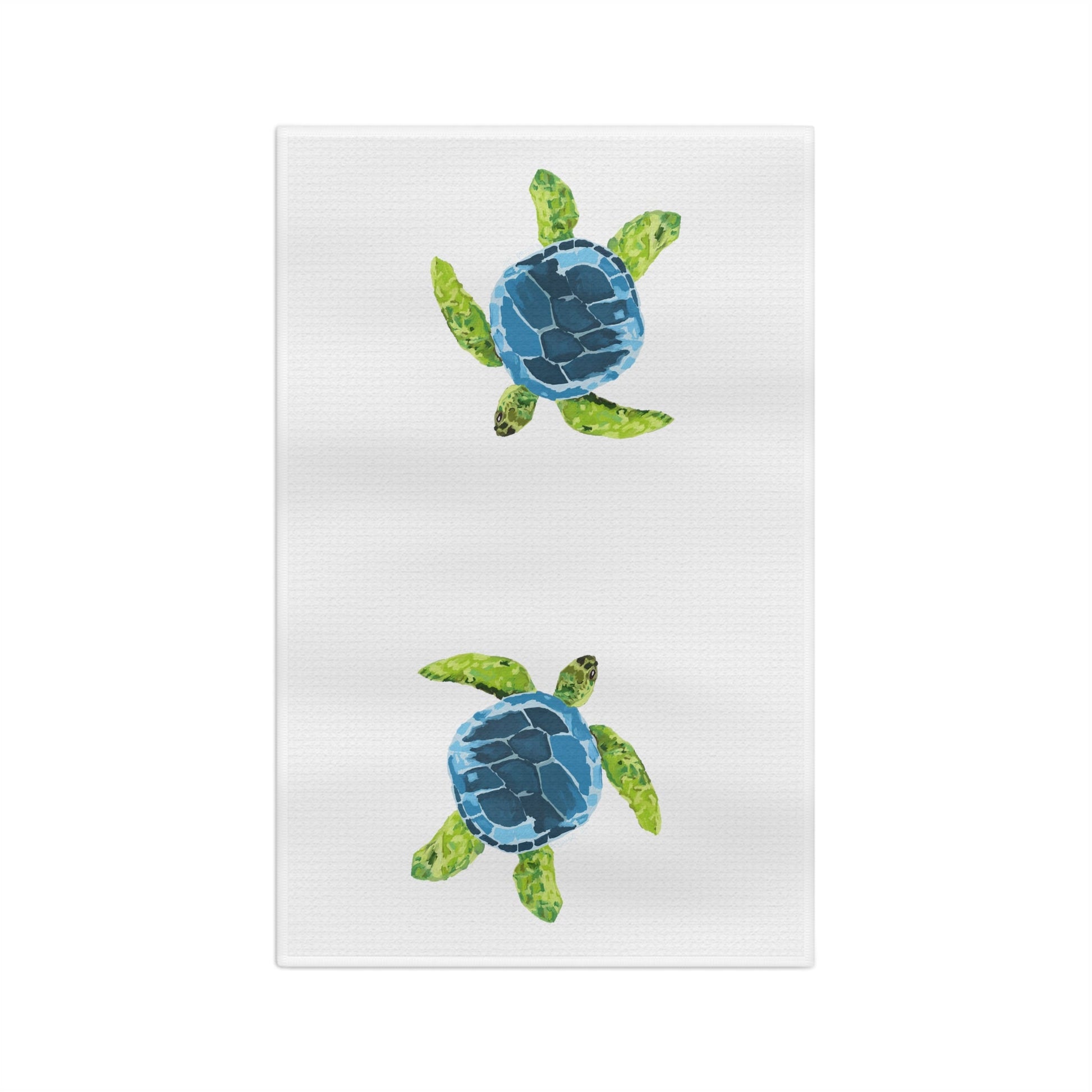 Sea Turtle Microfiber Tea Towel - Blue Cava